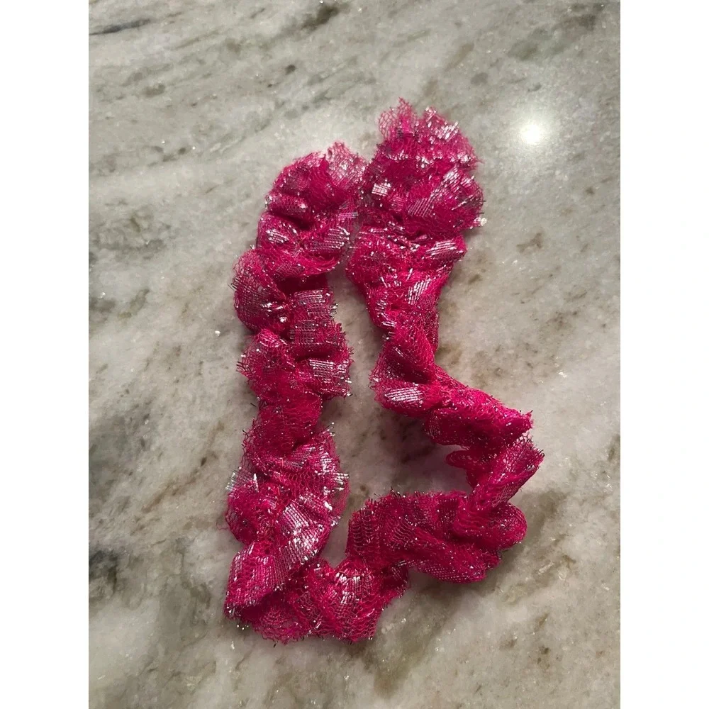 Vintage 1977 Superstar Barbie Pink Satin‎ Dress And Boa Outfit